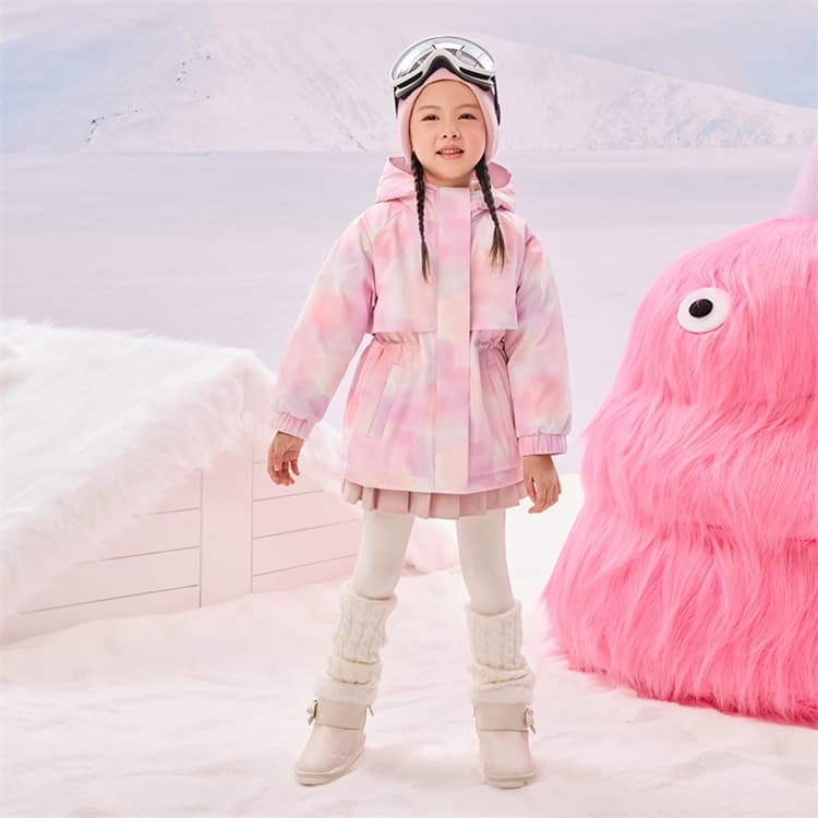 B.Duck Пуховик Розово-вишневый для детей 3-7 лет - изображение 8