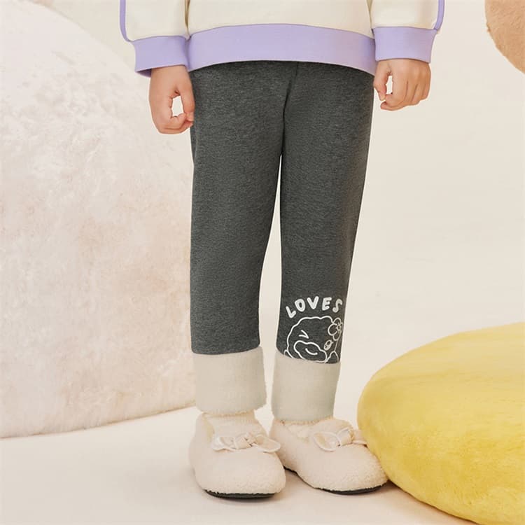 B.Duck Леггинсы Желтая утка Cute Collection Утолщенные и с флисовой подкладкой милый стиль для детей 3-7 лет - изображение 4