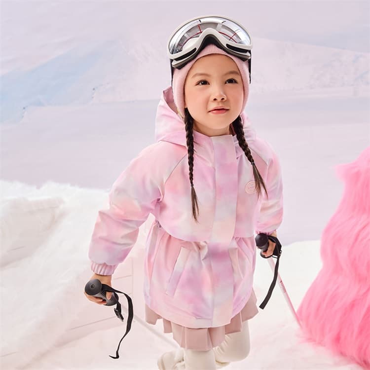 B.Duck Пуховик Розово-вишневый для детей 3-7 лет - изображение 4