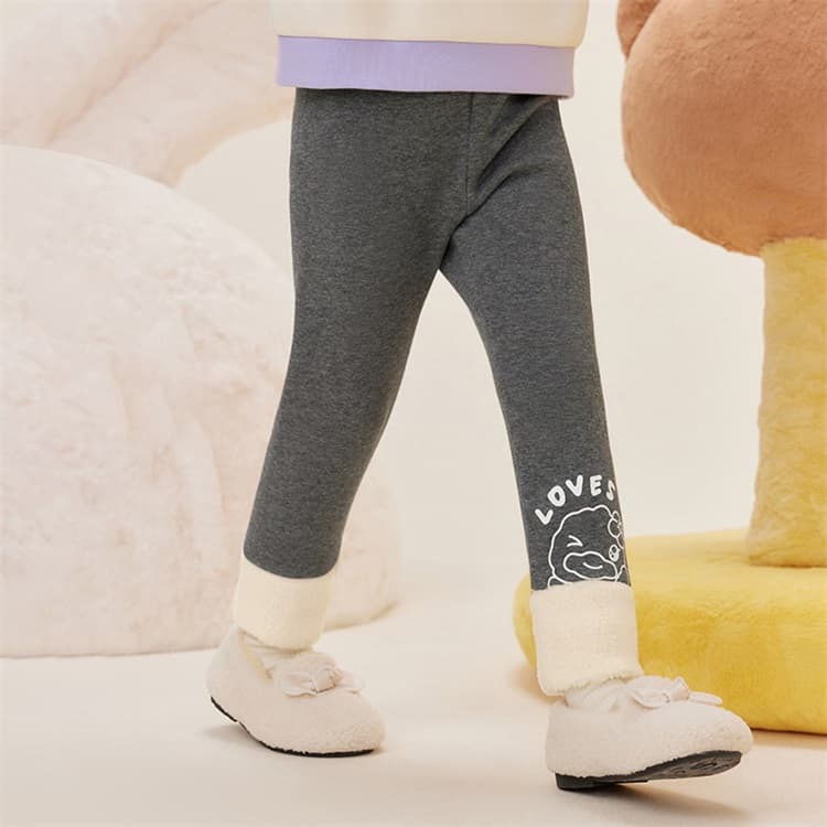 B.Duck Леггинсы Желтая утка Cute Collection Утолщенные и с флисовой подкладкой милый стиль для детей 3-7 лет - изображение 5