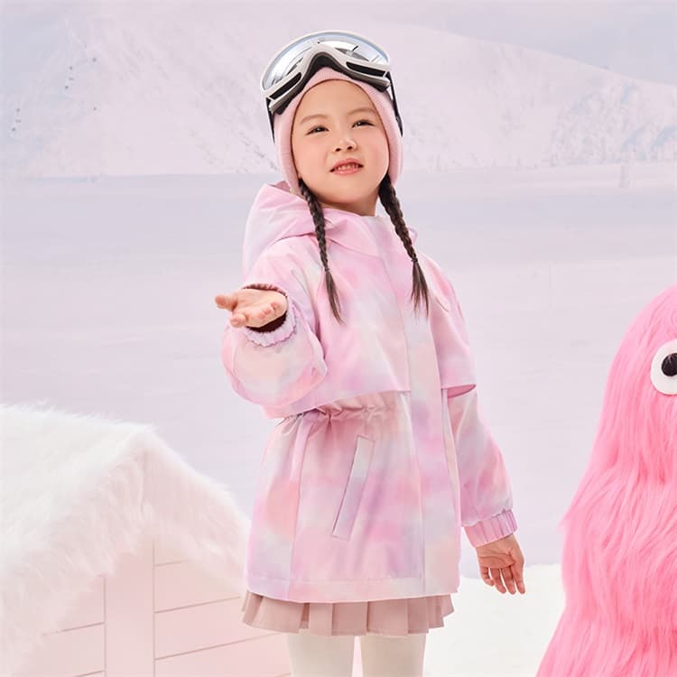 B.Duck Пуховик Розово-вишневый для детей 3-7 лет - изображение 6