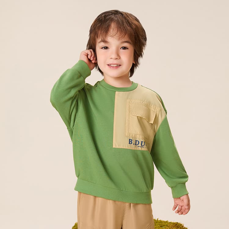 B.Duck Толстовка Горохово-Зеленый для Детей Возраст 3-7 Лет - изображение 5
