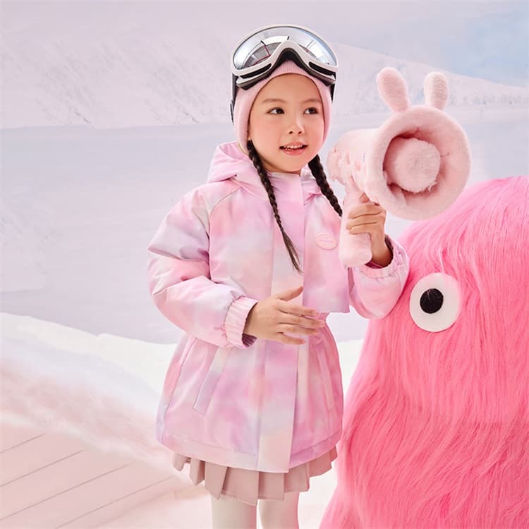 B.Duck Пуховик Розово-вишневый для детей 3-7 лет - изображение 5
