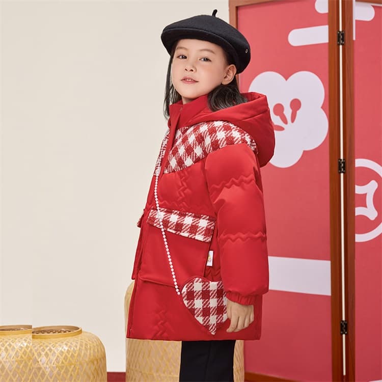 B.DUCK Пуховик Китайский Красный для Детей Возраст 3-7 Лет - изображение 5