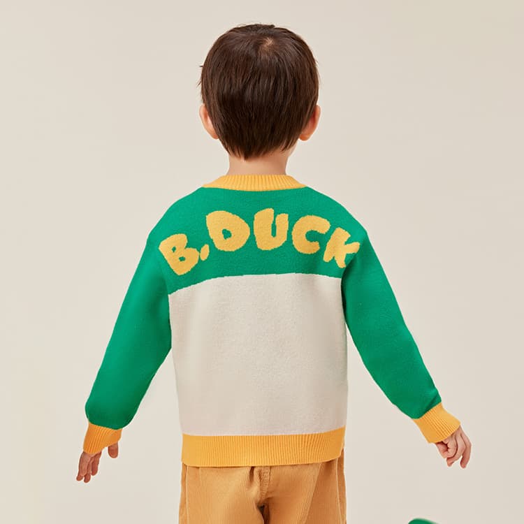 B.Duck Свитер Зеленый Детский Возраст 3-7 Лет - изображение 5