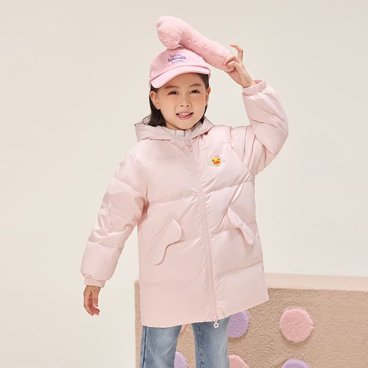 B.Duck Пуховик Розовый для детей 3-7 лет - изображение 6