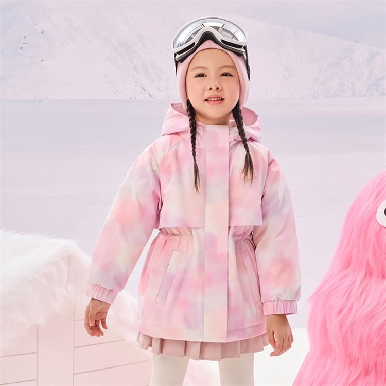 B.Duck Пуховик Розово-вишневый для детей 3-7 лет - изображение 3