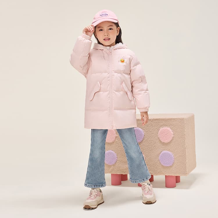 B.Duck Пуховик Розовый для детей 3-7 лет - изображение 8