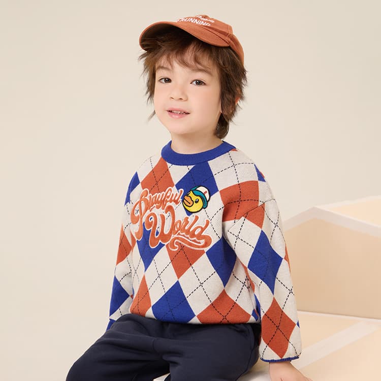 B.Duck Свитер TIME Синий Детский Возраст 3-7 лет - изображение 4
