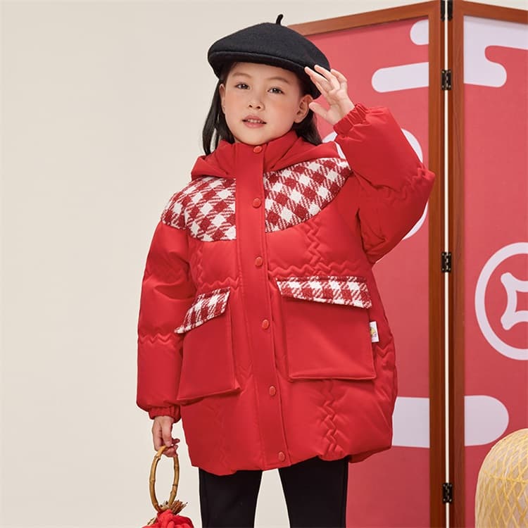 B.DUCK Пуховик Китайский Красный для Детей Возраст 3-7 Лет - изображение 7