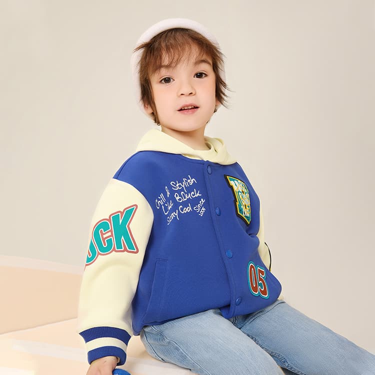 B.Duck Бейсбольная куртка TIME Синяя Детская для возраста 3-7 лет - изображение 4