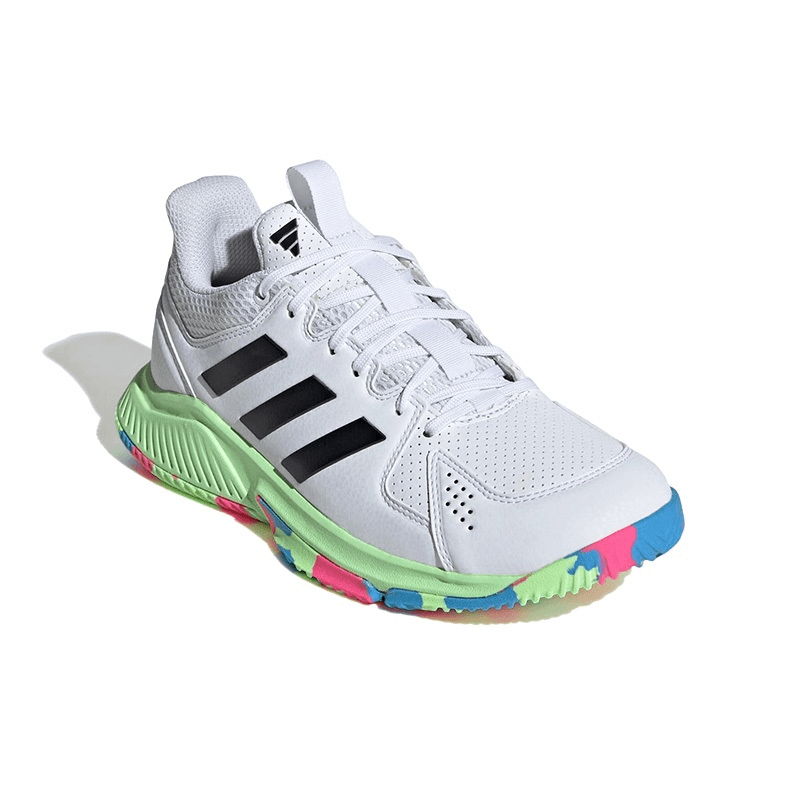Кроссовки Adidas Court Flight Волейбольные кроссовки Low Топ Многоцветный Белый Черный IE0840 Унисекс - изображение 3