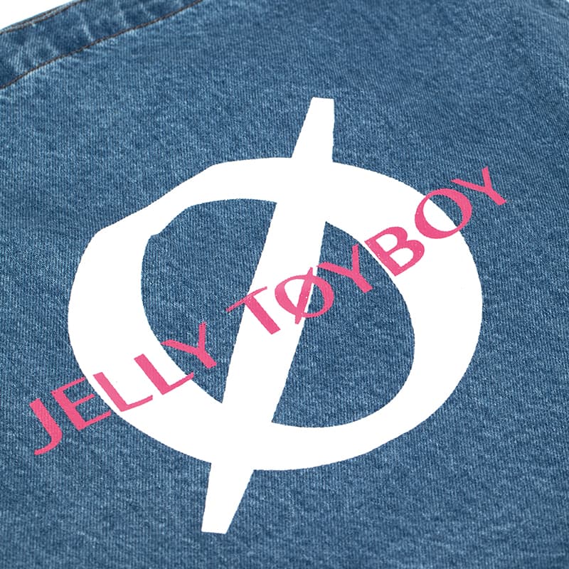 Мини-сумка JELLYTOYBOY Ткань Сумка через плечо Сумка через плечо Стандартная (Стандартная) Унисекс Джинсовый синий - изображение 6