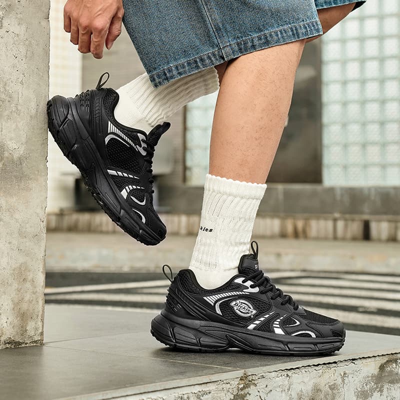 Кроссовки Dickies Низкие кеды с толстой подошвой Мужские Черные - изображение 8