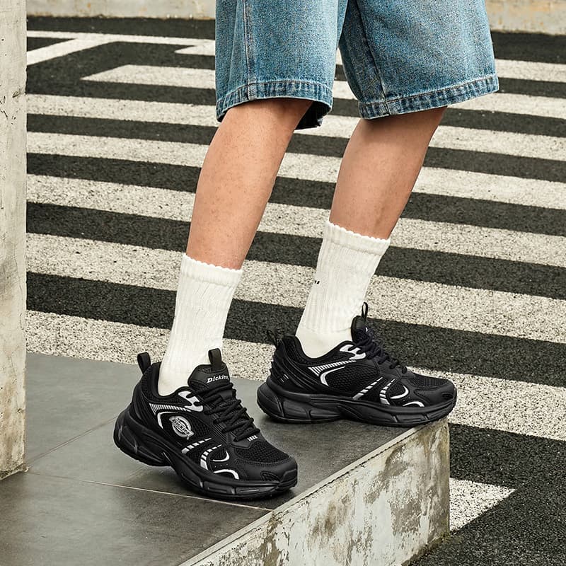 Кроссовки Dickies Низкие кеды с толстой подошвой Мужские Черные - изображение 6