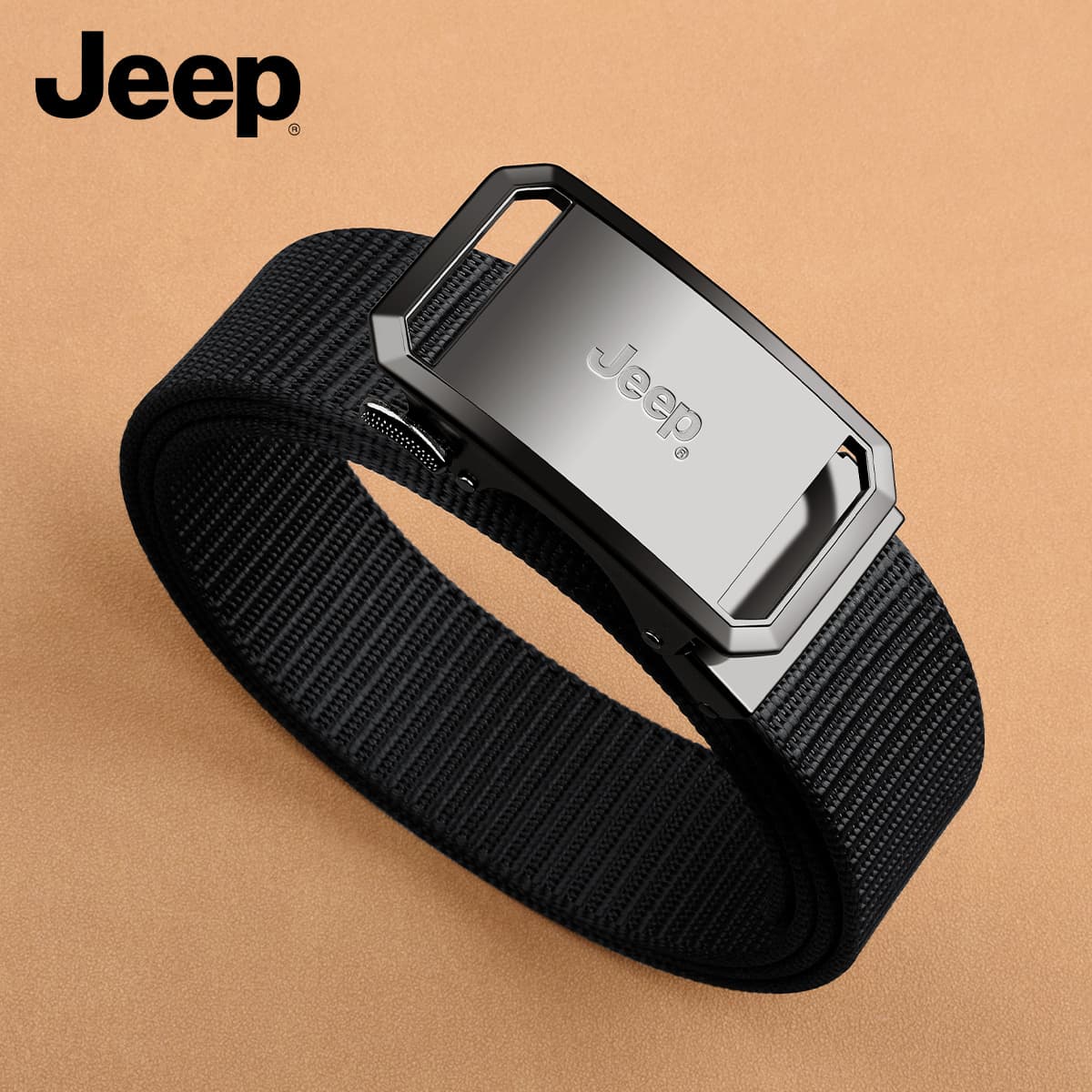 Ремень Jeep Нейлоновая ткань вязаная шнуровка мужская 3,5 см - изображение 5