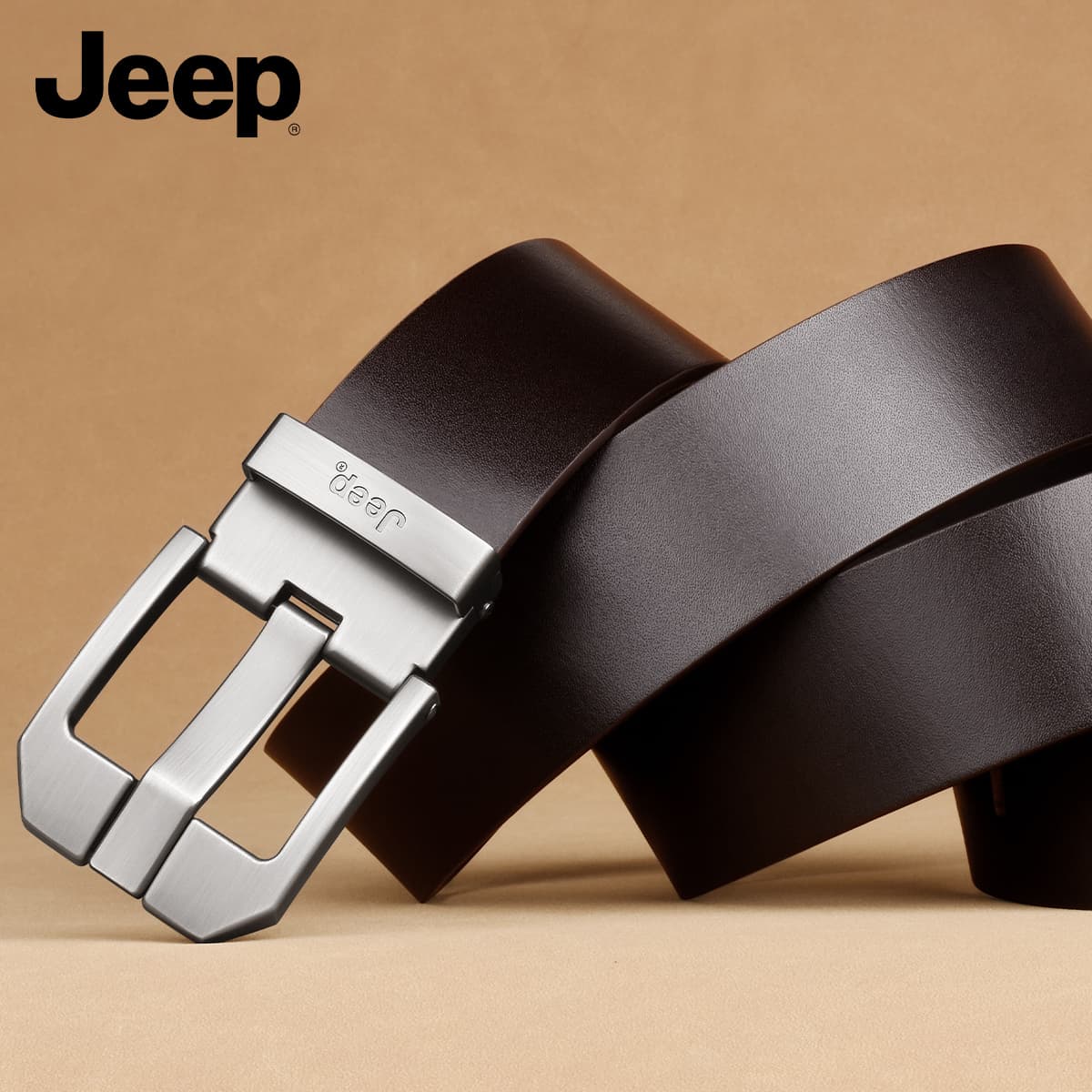 Ремень Jeep Ремни из коровьей кожи мужские 3,75 см - изображение 3