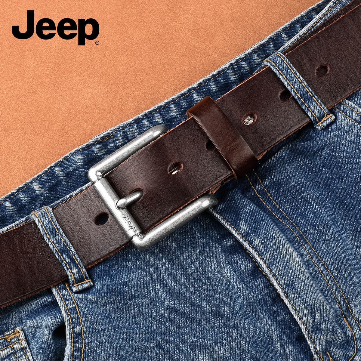 Ремень Jeep Сплав Кожаные Ремни Мужские 3,75 см - изображение 7