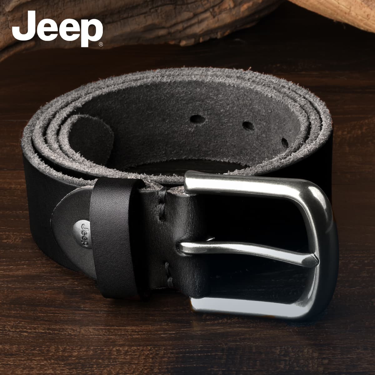 Ремень Jeep Ремни из натуральной коровьей кожи мужские 3,75 см - изображение 6