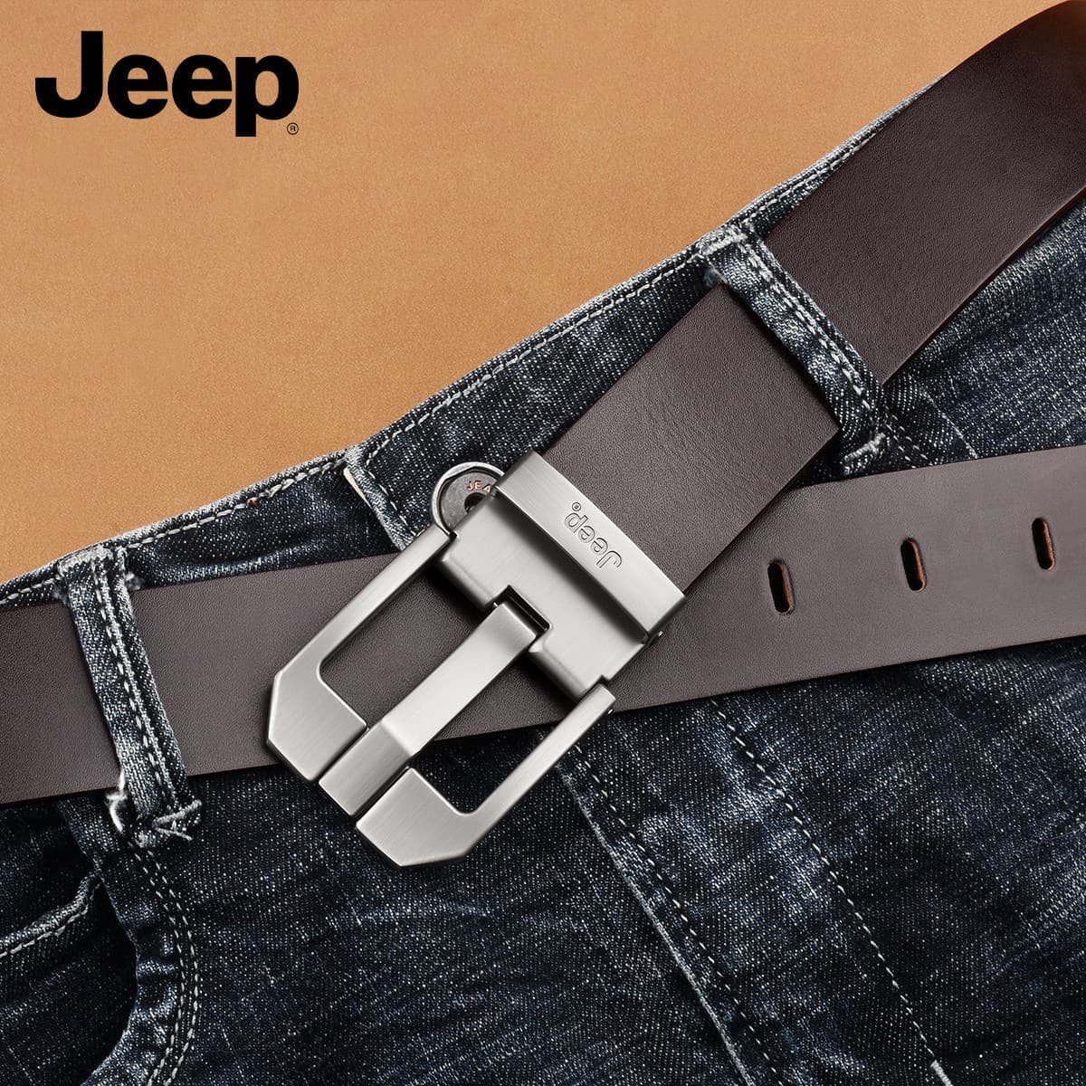 Ремень Jeep Ремни из коровьей кожи мужские 3,75 см - изображение 4