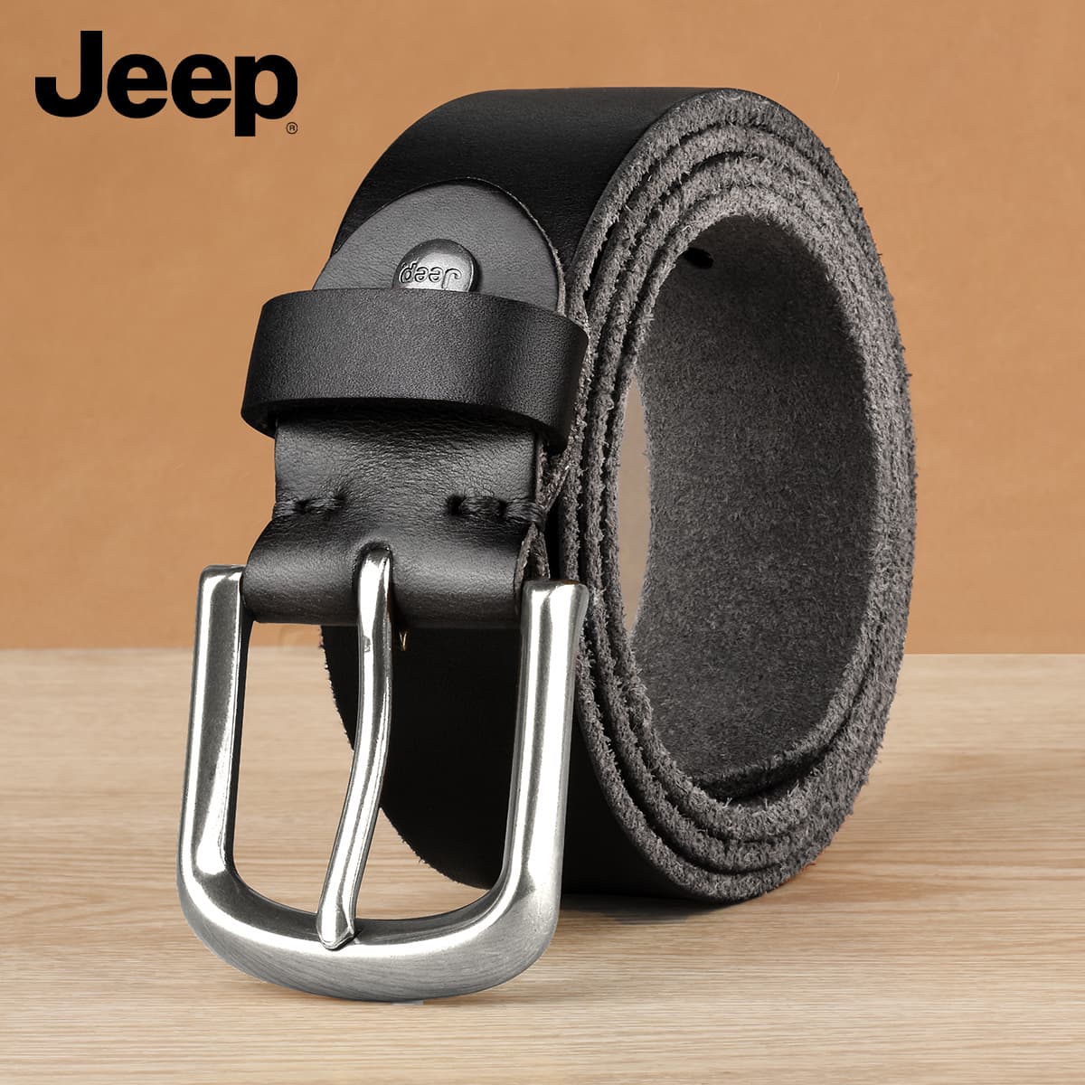 Ремень Jeep Ремни из натуральной коровьей кожи мужские 3,75 см - изображение 9