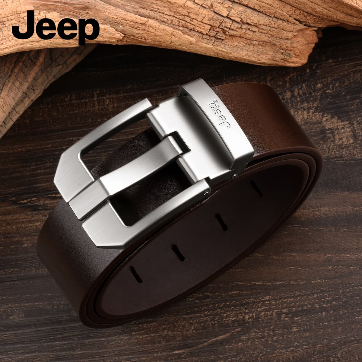 Ремень Jeep Ремни из коровьей кожи мужские 3,75 см - изображение 2