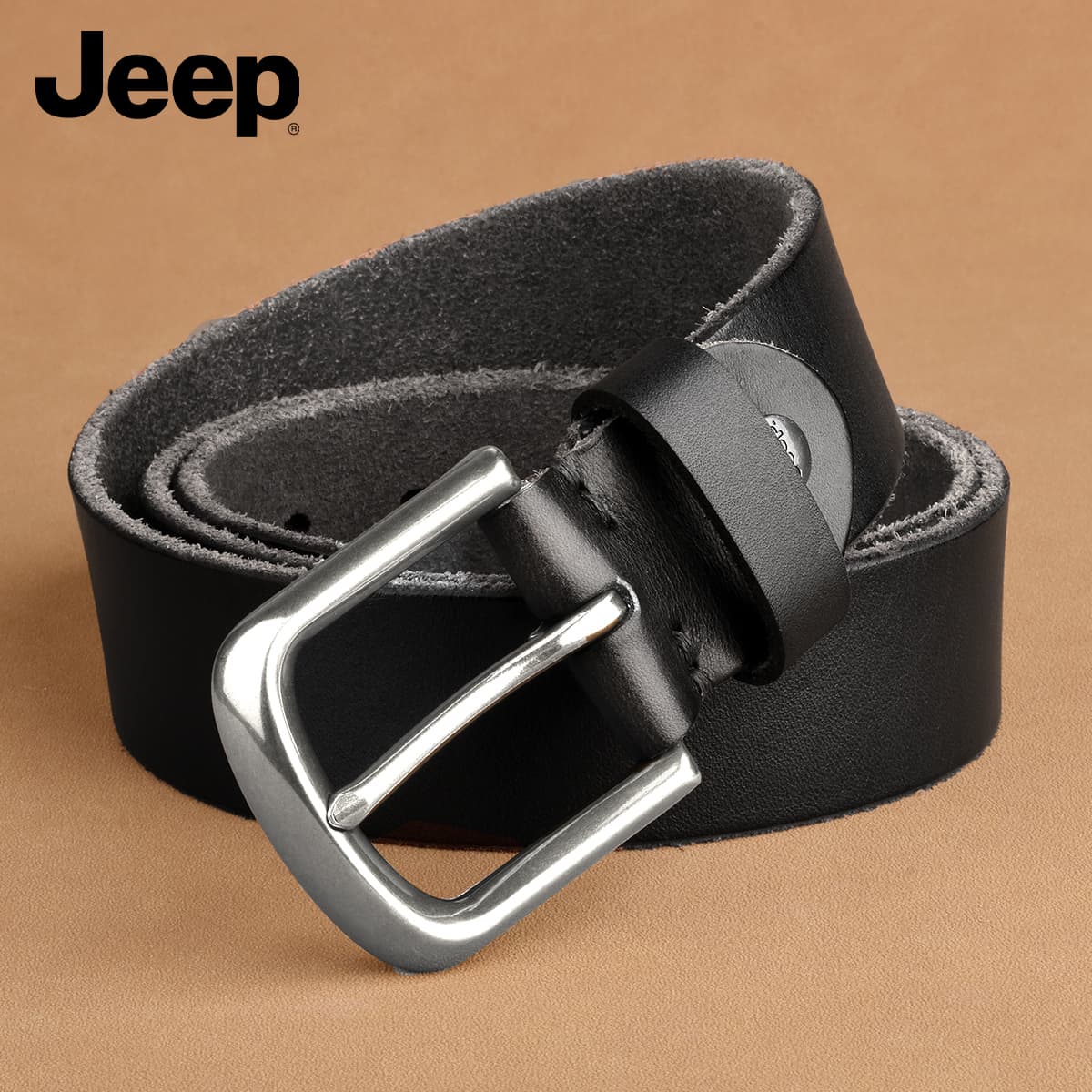 Ремень Jeep Ремни из натуральной коровьей кожи мужские 3,75 см - изображение 8