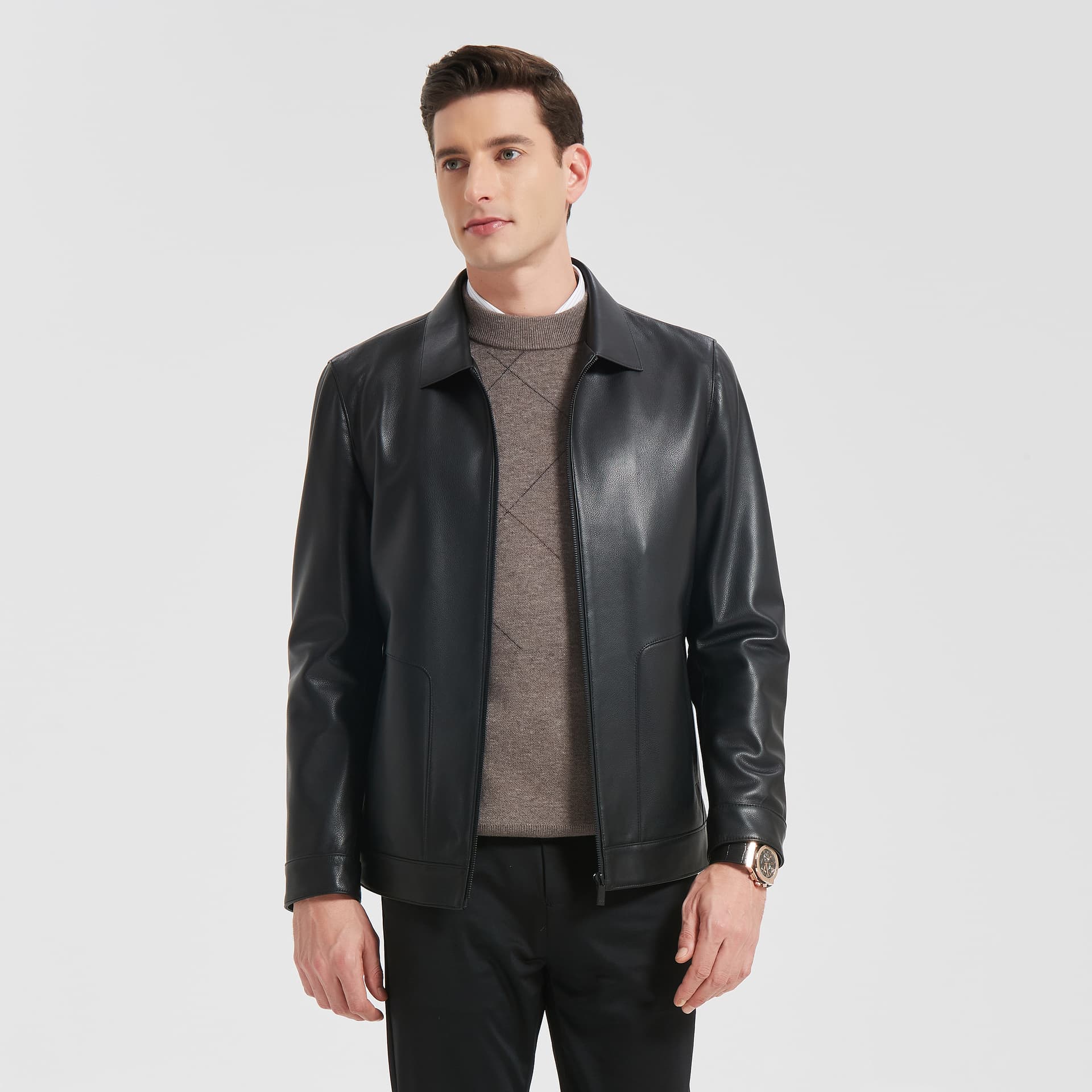 Кожаная куртки PIERRE CARDIN Мужской Кожаные куртки - изображение 3