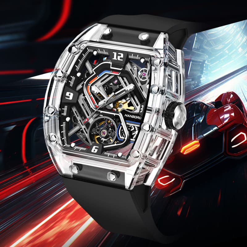 Часы HANBORO HBR9039 Black Dial - изображение 5
