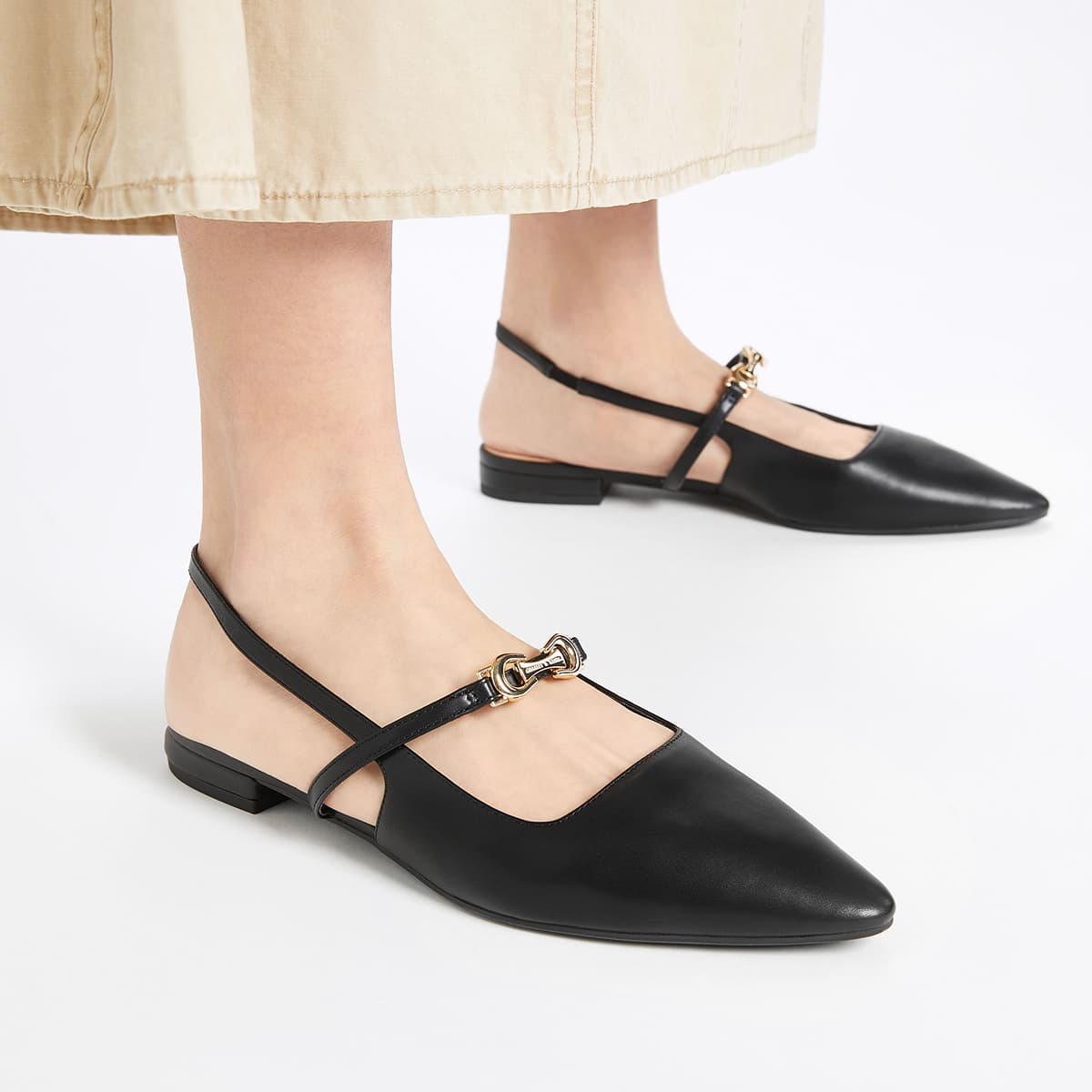 Шлёпанцы CHARLESKEITH ck PU 2.1cm TaupeBlackSilver - изображение 4