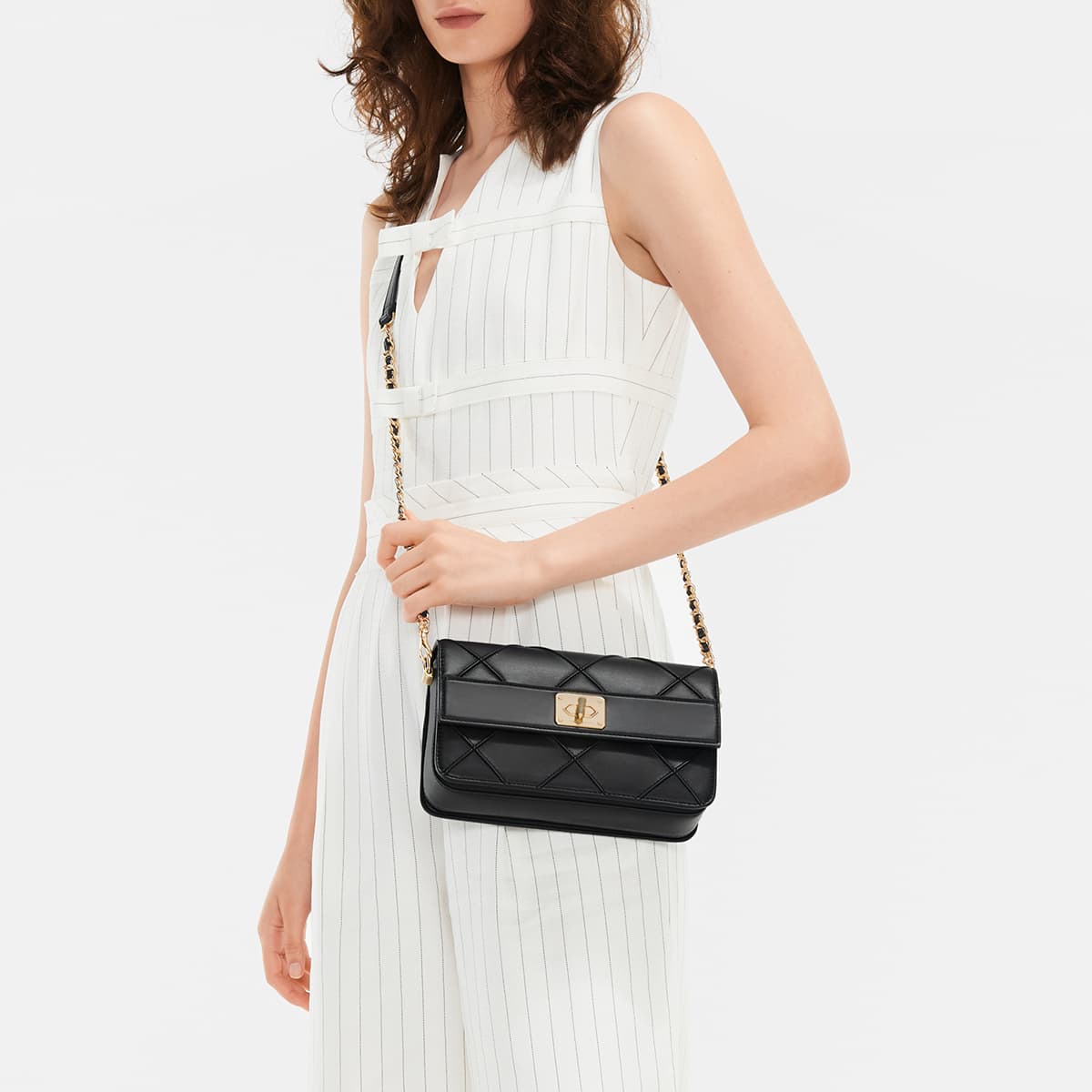Сумка через плечо CHARLESKEITH ck PU CreamBlack - изображение 10