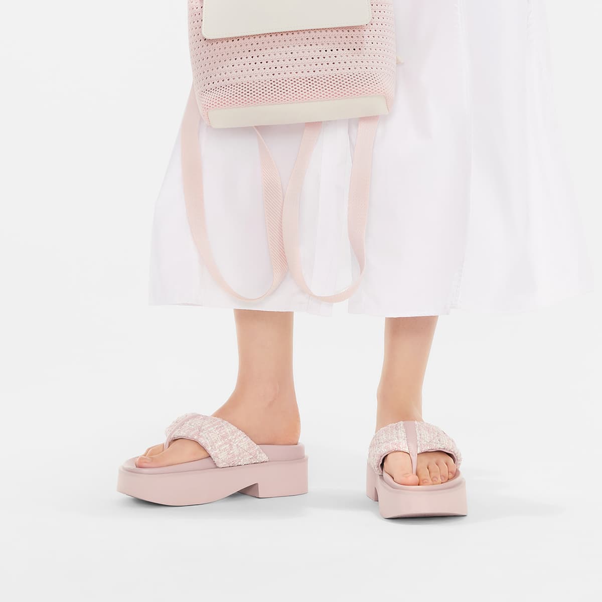 Сандалии CHARLESKEITH ck EVA 5.5cm Denim BlueBlackLight Pink - изображение 5