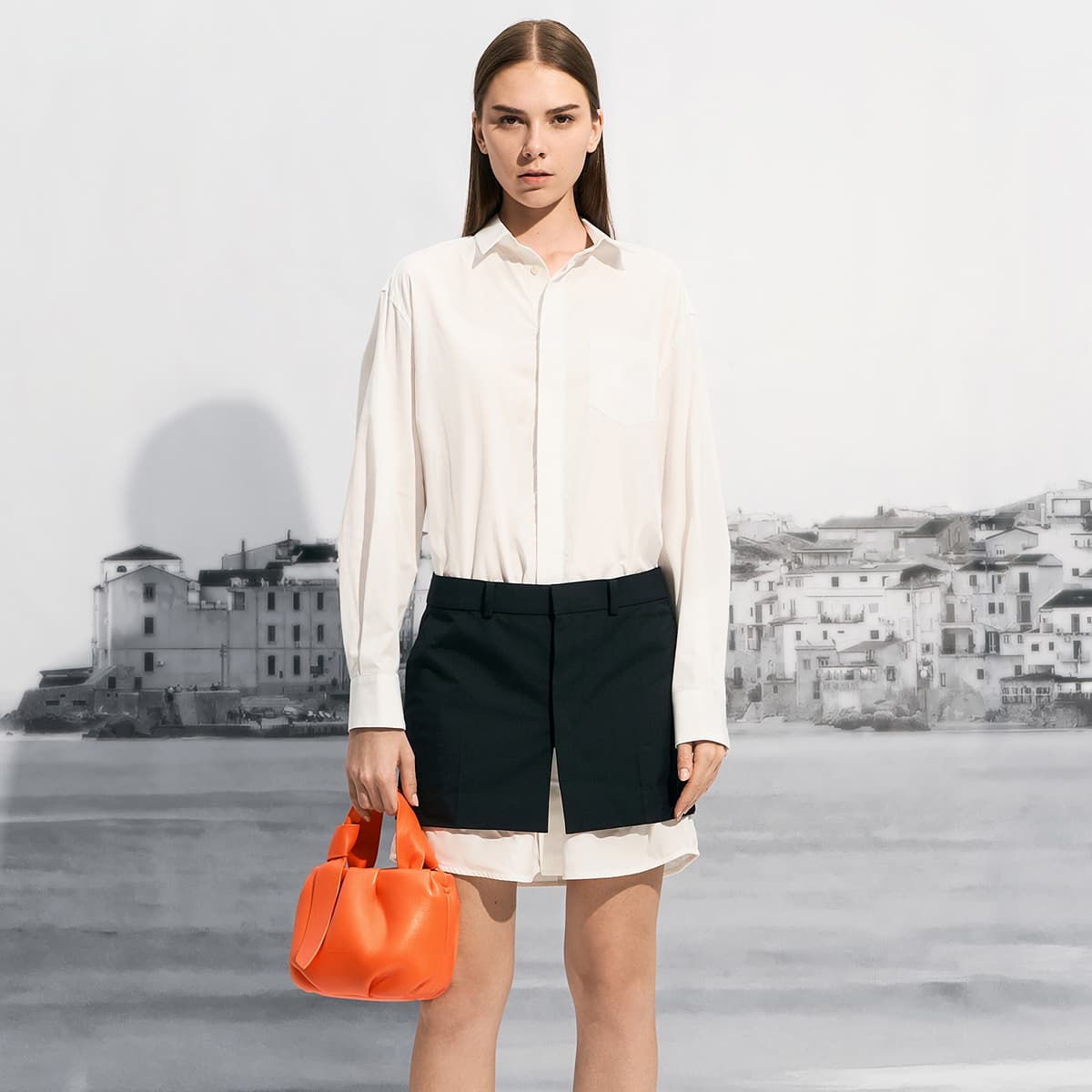 Сумка CHARLESKEITH ck PU ChalkNoirOrange - изображение 4