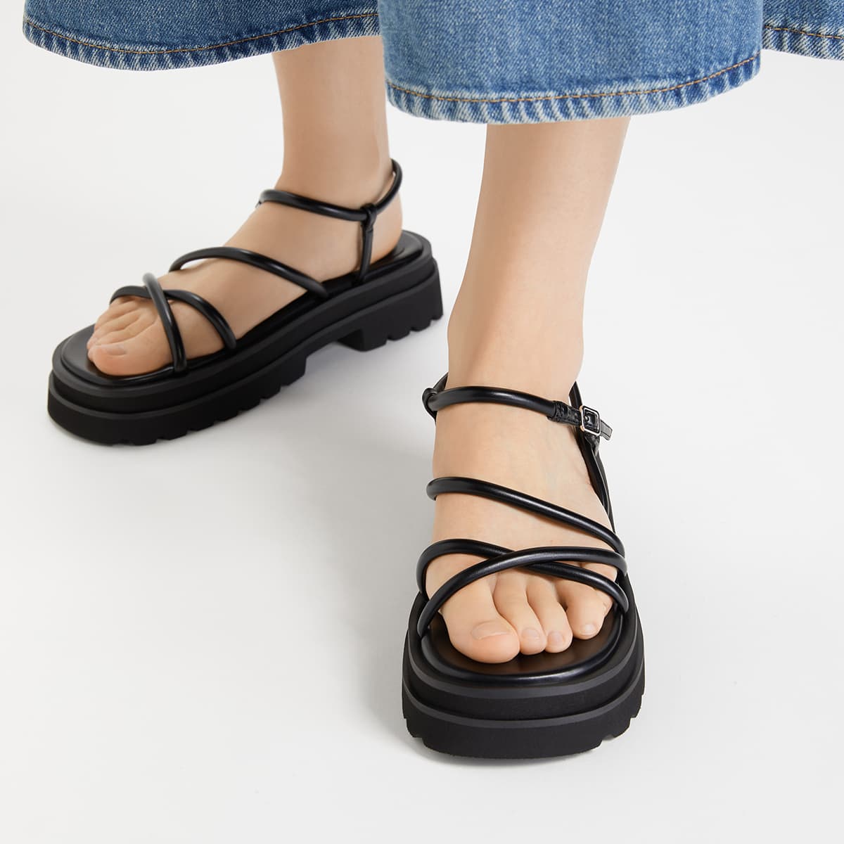 Шлёпанцы CHARLESKEITH ck EVAPU 4.1cm SilverBeigeBlack - изображение 4
