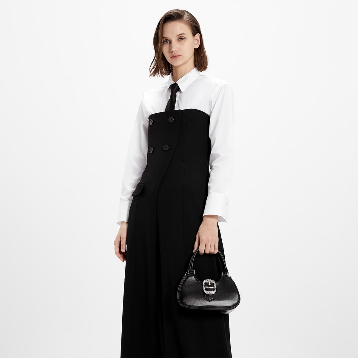 Сумка Charles & Keith Noir Cream Dark Brown - изображение 4