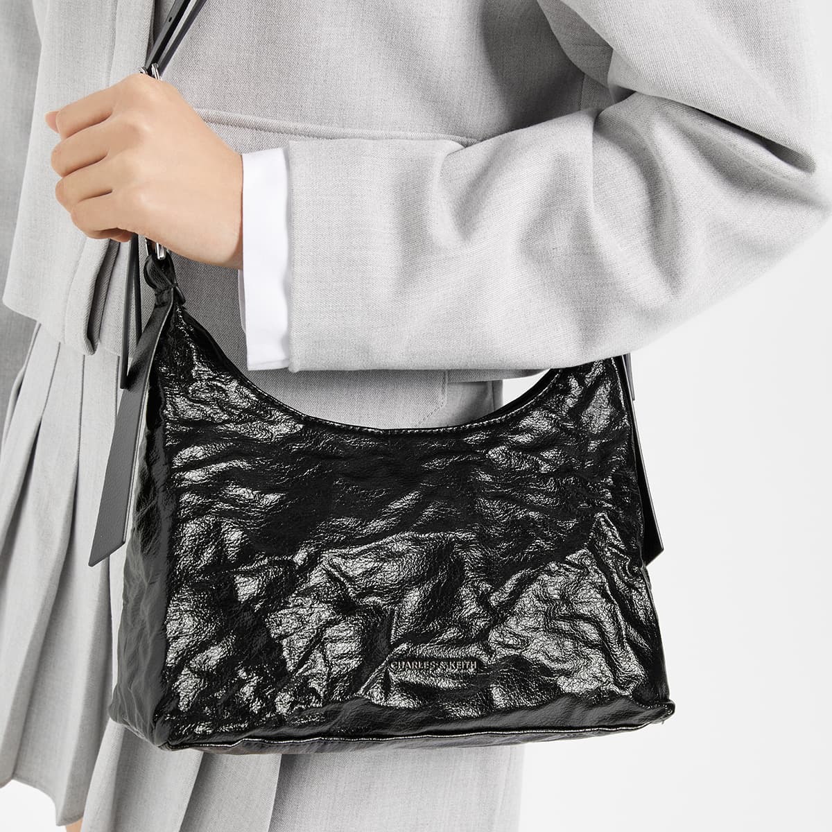 Мини-сумка CHARLESKEITH ck CreamNoirGrey - изображение 5