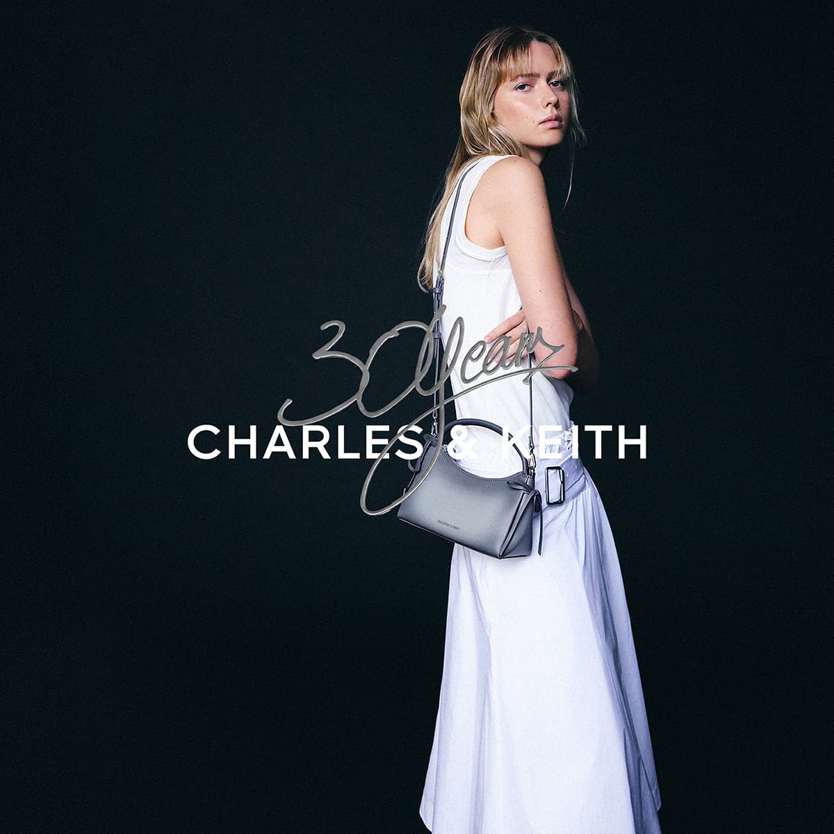 Сумка CHARLES KEITH Сумки Gray (Брелок Включен) Женские - изображение 6