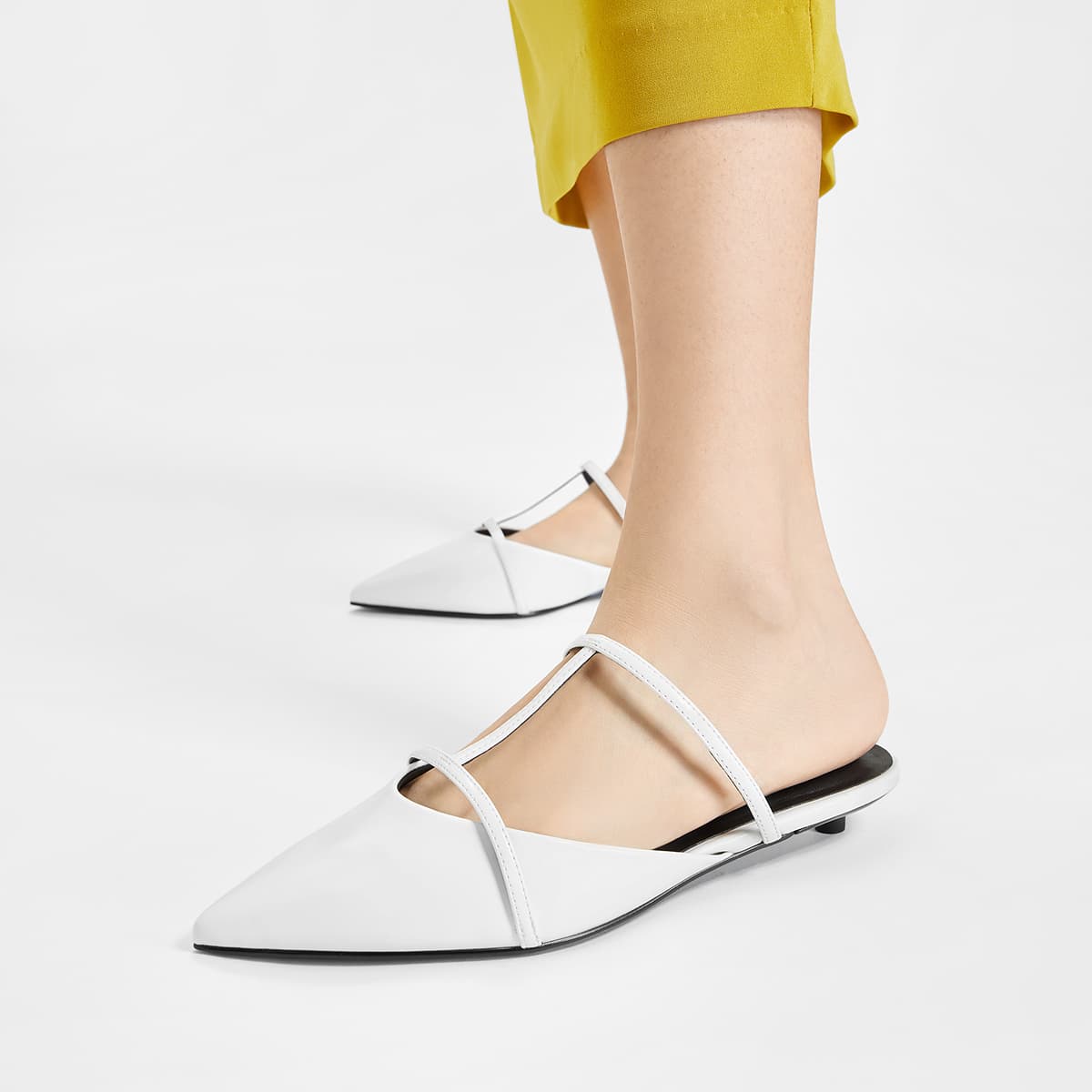 Сандалии CHARLESKEITH ck 2.8cm WhiteBlack BoxRed - изображение 4