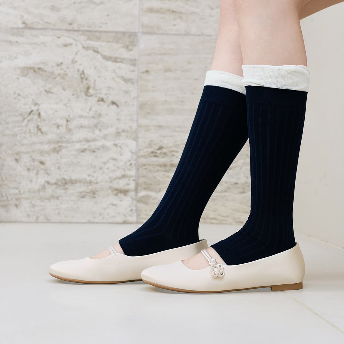 CHARLES KEITH Маленький CK Ткань Тонкие и Без Форма Туфли Мэри Джейн 0,9см Женские - изображение 4