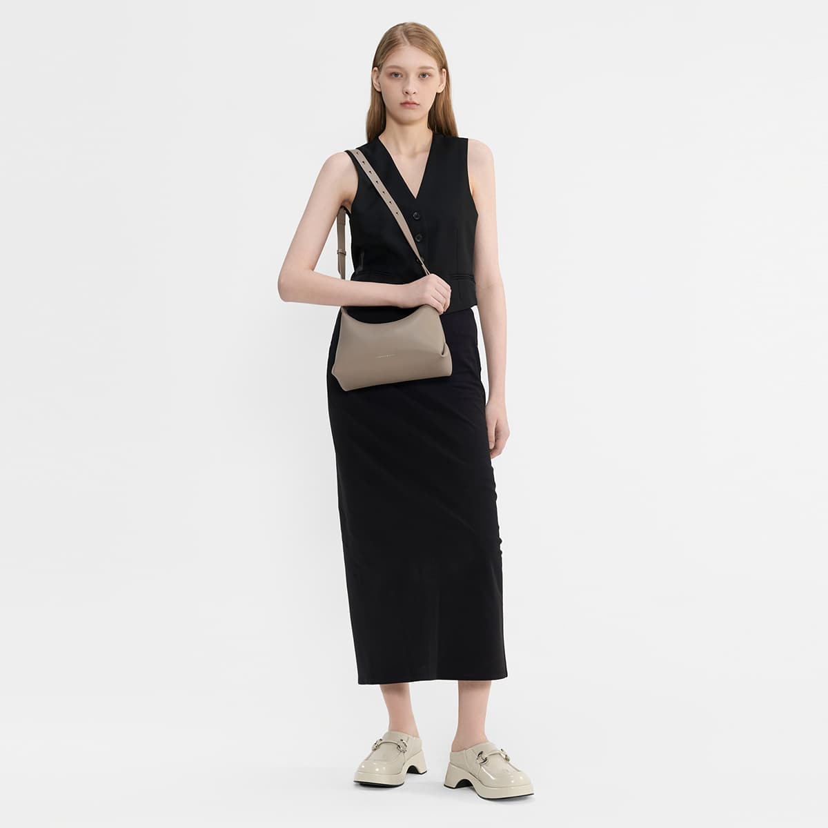 Сандалии CHARLESKEITH ck 5.2cm Black BoxChalkDark Brown - изображение 5