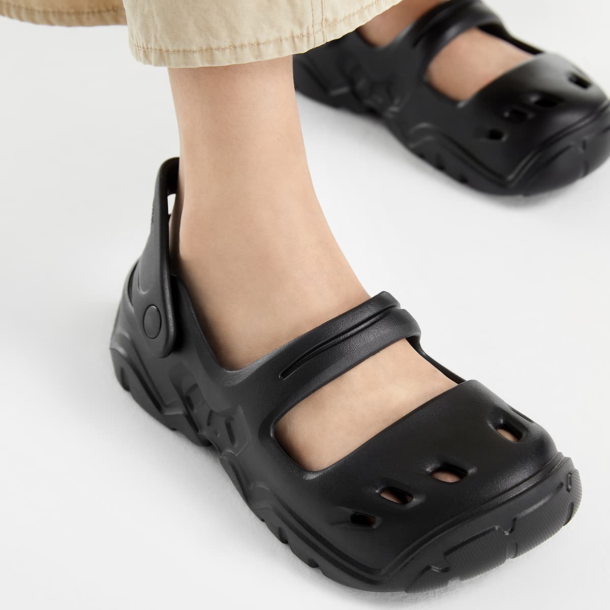 Сабо CHARLESKEITH ck EVA 4cm BeigeBlack - изображение 4