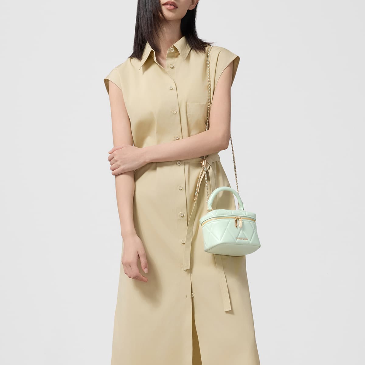 Сумка CHARLES KEITH ПУ (полиуретан) Украшения Сумка Через плечо Сумки Женские Многоцветный - изображение 5