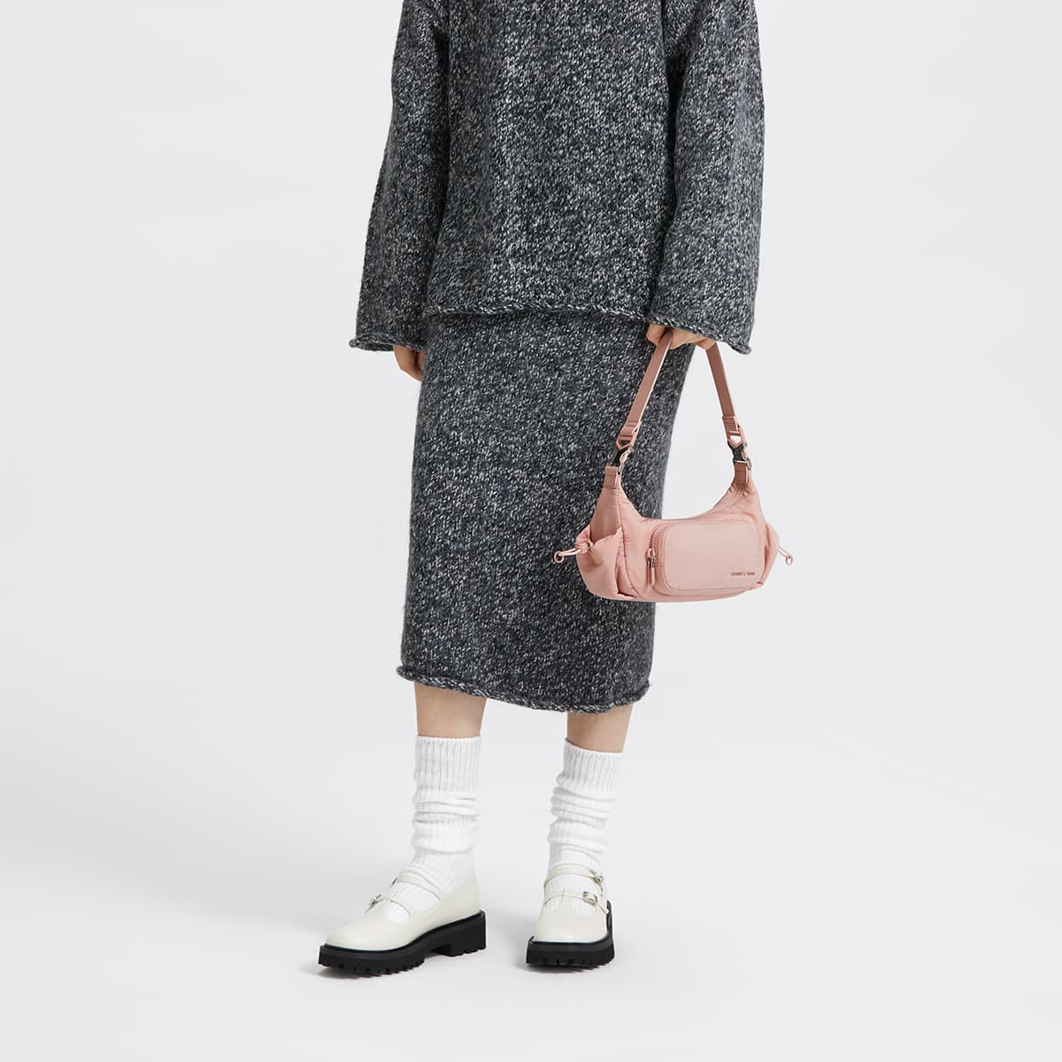 Сумка через плечо CHARLESKEITH NoirCamelPink - изображение 4