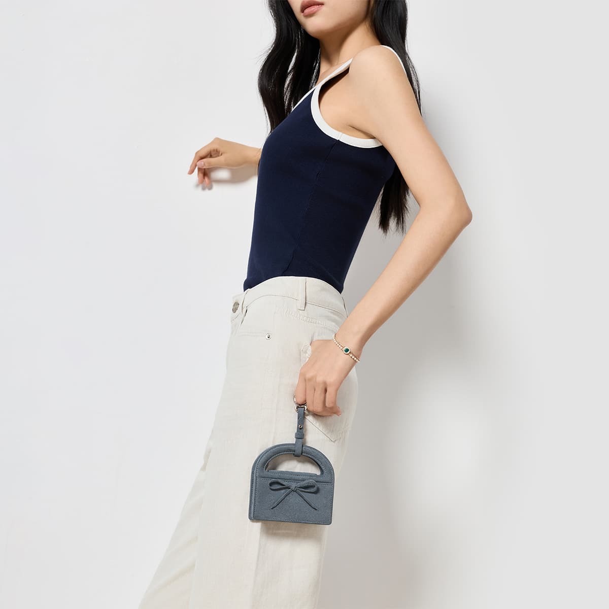 Сумка CHARLES KEITH Сумки Тлеющий Синий Женский - изображение 4