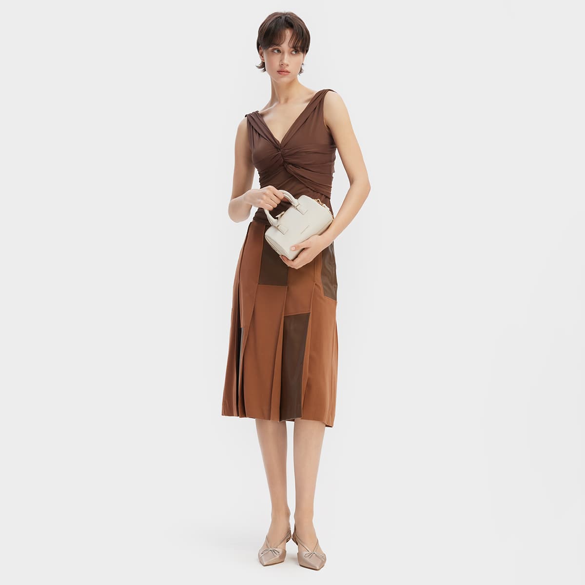 Туфли CHARLES&KEITH Ткань заостренный носок с блестками бант сандалии свадебные туфли узкий каблук высокие каблуки 5,5 см женские - изображение 8