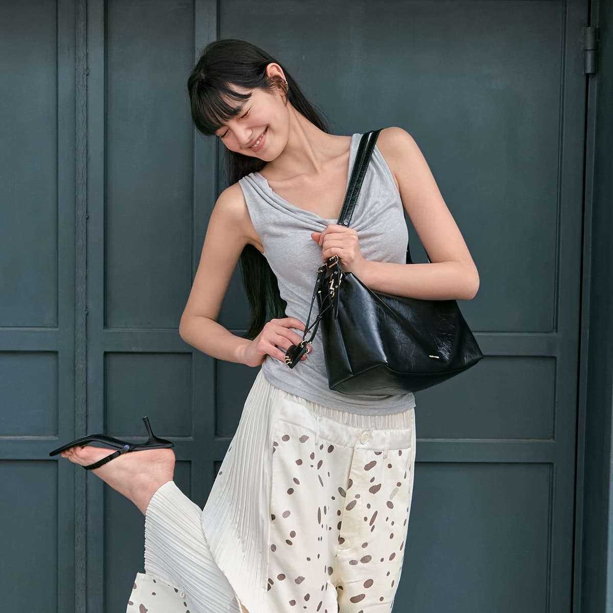 Мини-сумка CHARLES KEITH ПУ (полиуретан) Подмышечный Сумка на плечо Средний Женские Многоцветный - изображение 5
