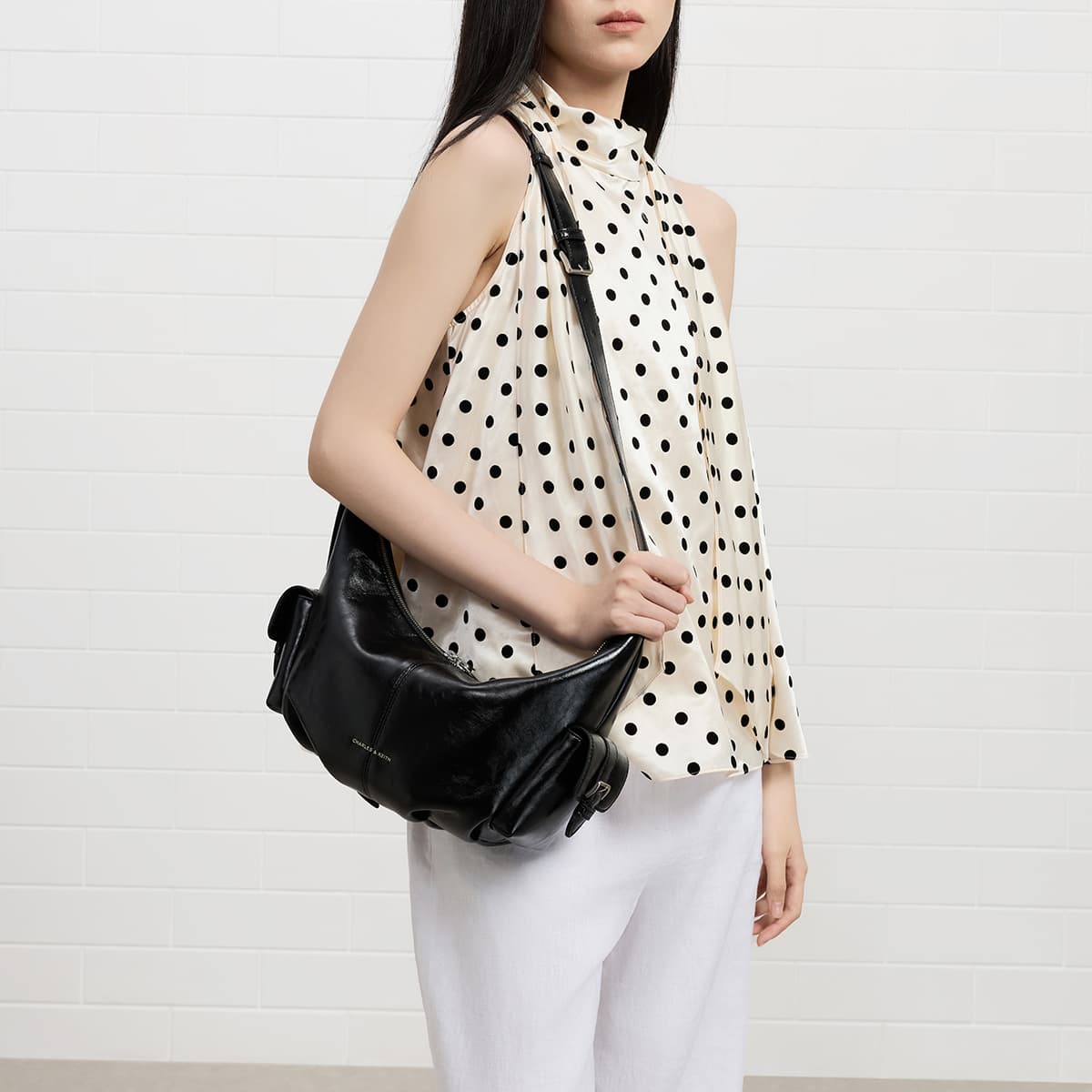 Мини-сумка CHARLES KEITH ПУ (полиуретан) Сумка на плечо Сумки через плечо Маленький Женские Многоцветный - изображение 6