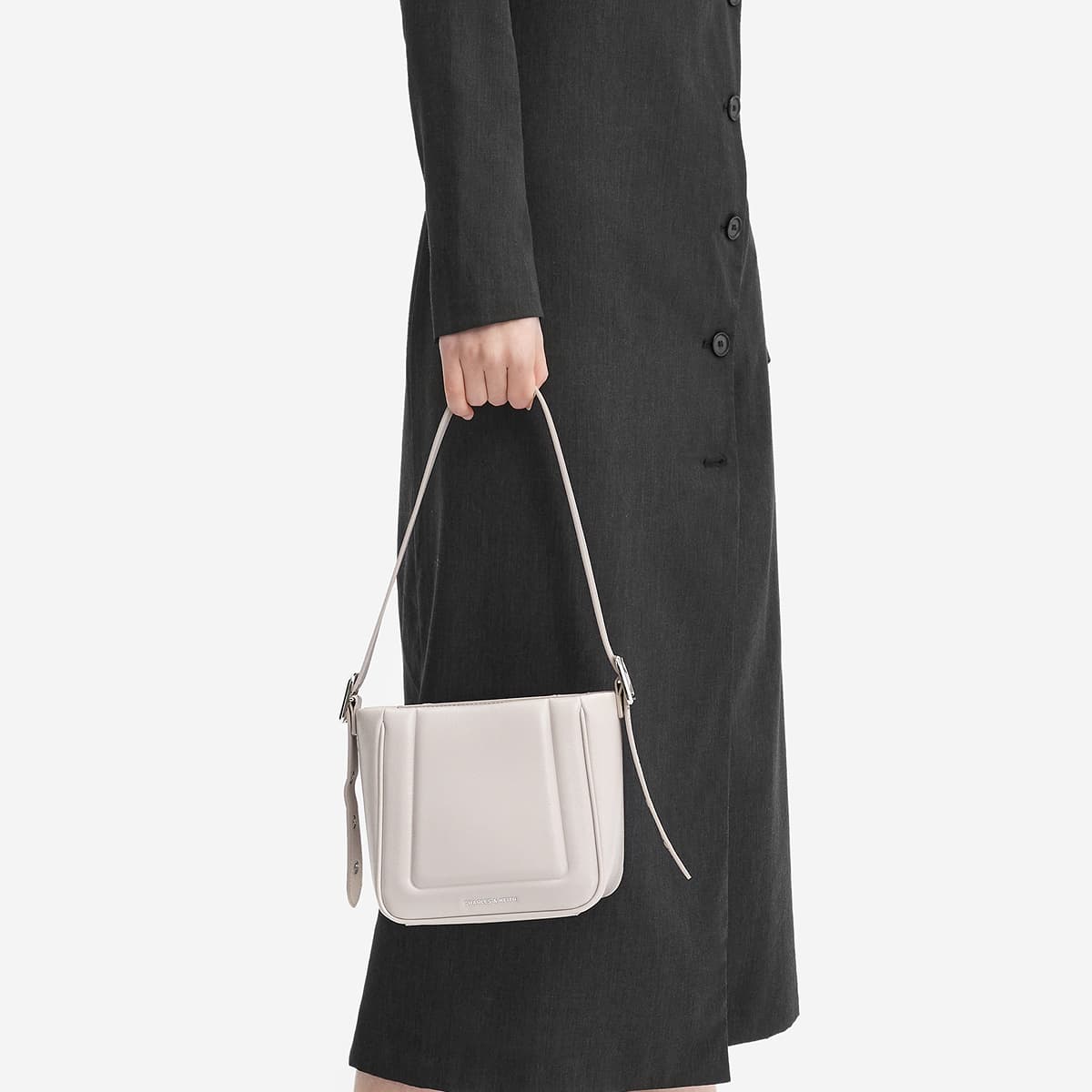 Сумка через плечо CHARLESKEITH PU NoirOatSilver - изображение 4