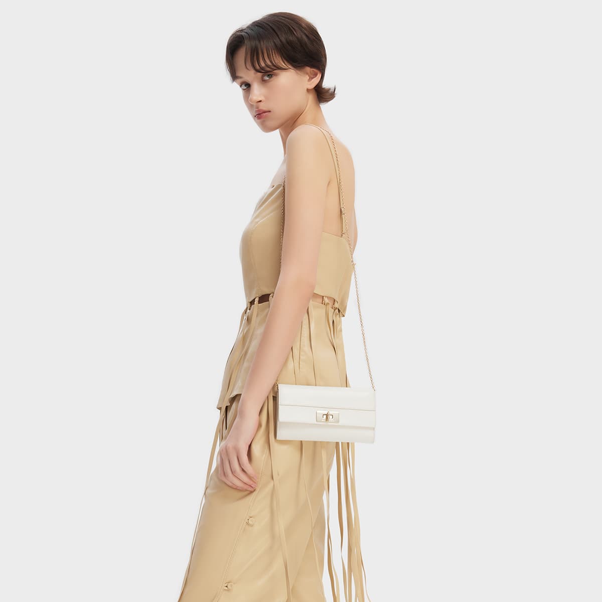 Сумка через плечо CHARLESKEITH ck PU CreamBlack - изображение 4