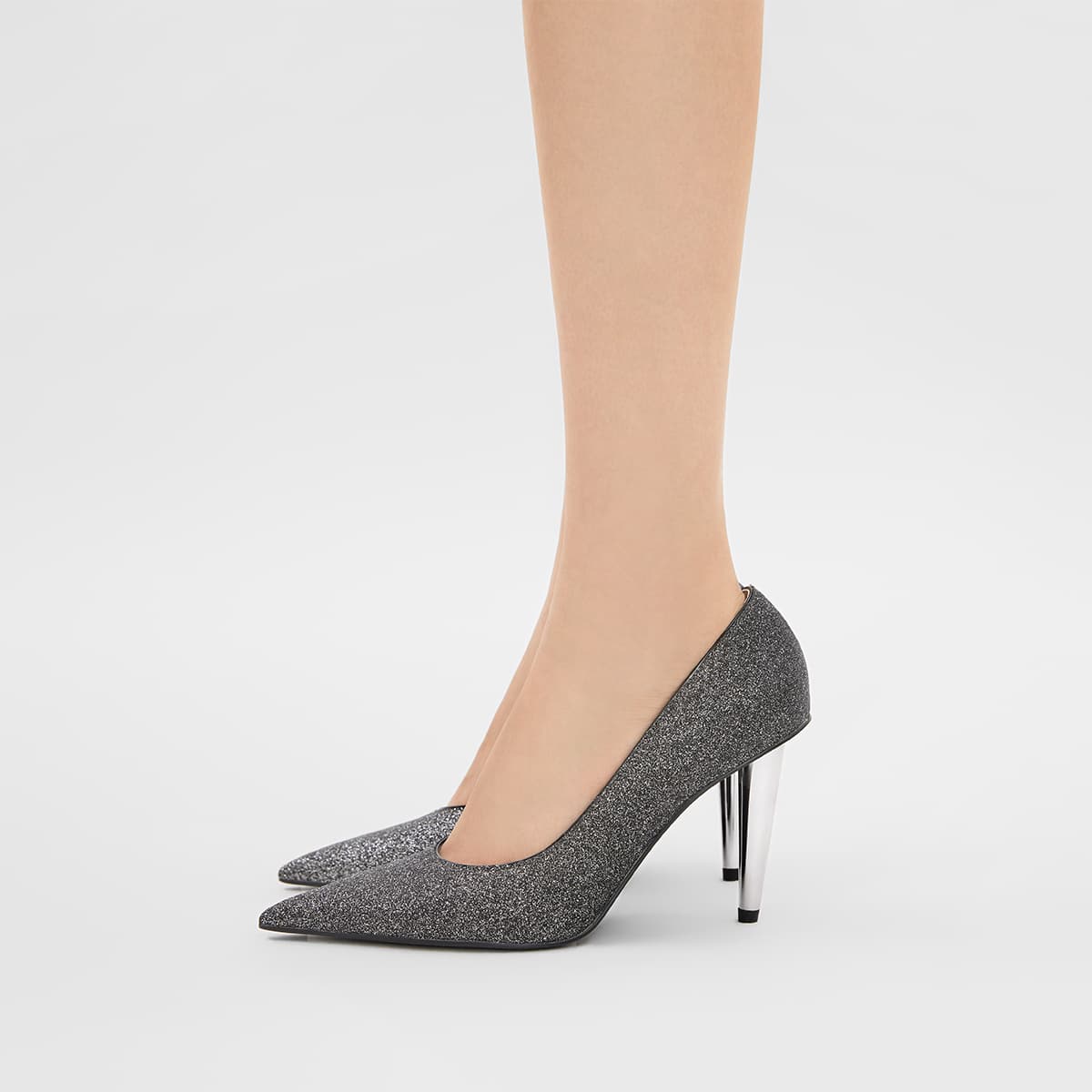 Туфли CHARLES&KEITH Вечерние лакированные туфли с острым носком на узком каблуке 9 см - изображение 7